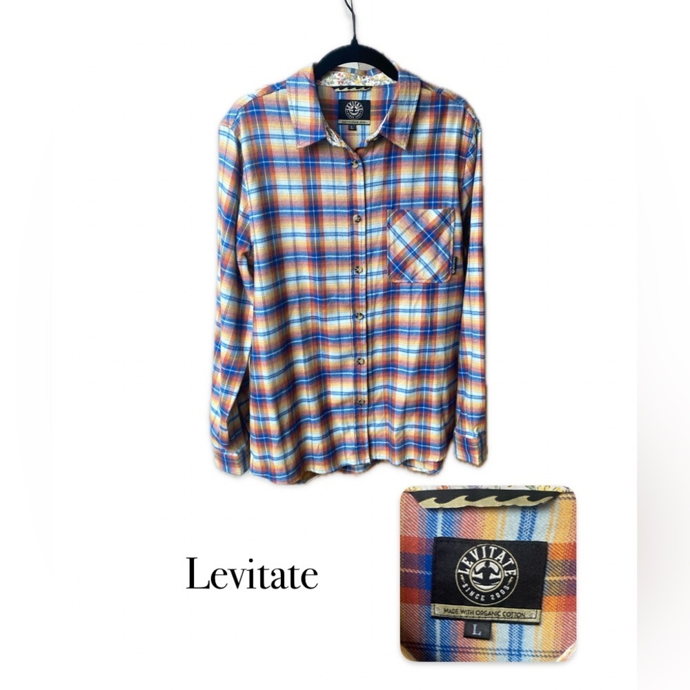 Organic Cotton Levitate Flannel Women’s Large Plaid